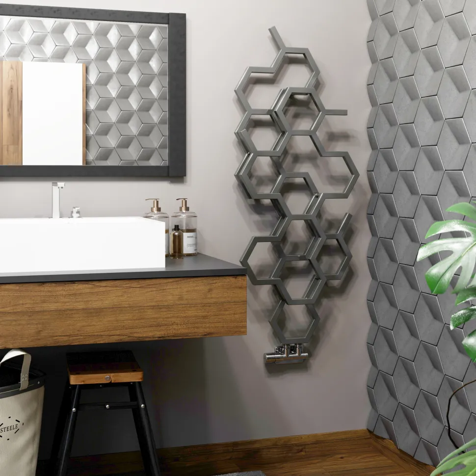 Terma Hex Steel Designer Vertical Radiator