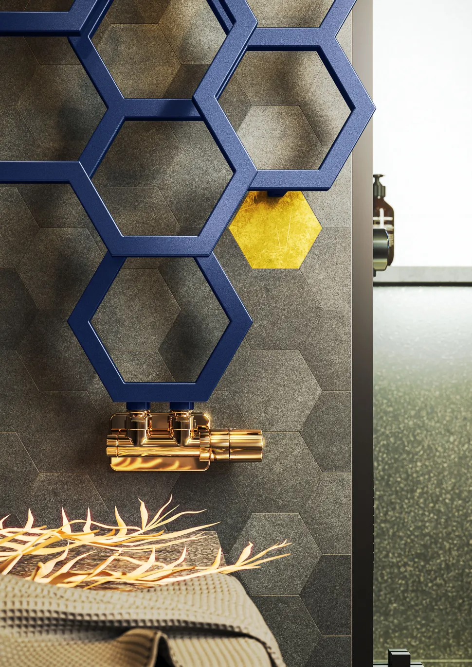 Terma Hex Steel Designer Vertical Radiator