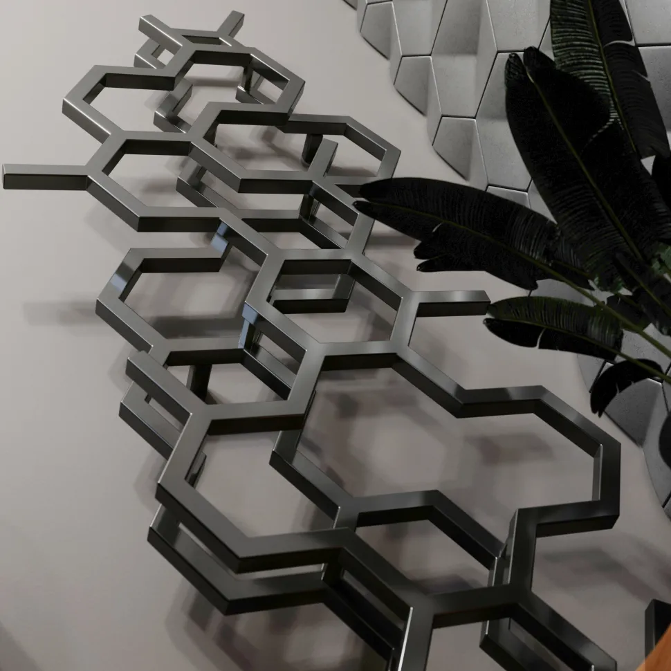 Terma Hex Steel Designer Vertical Radiator