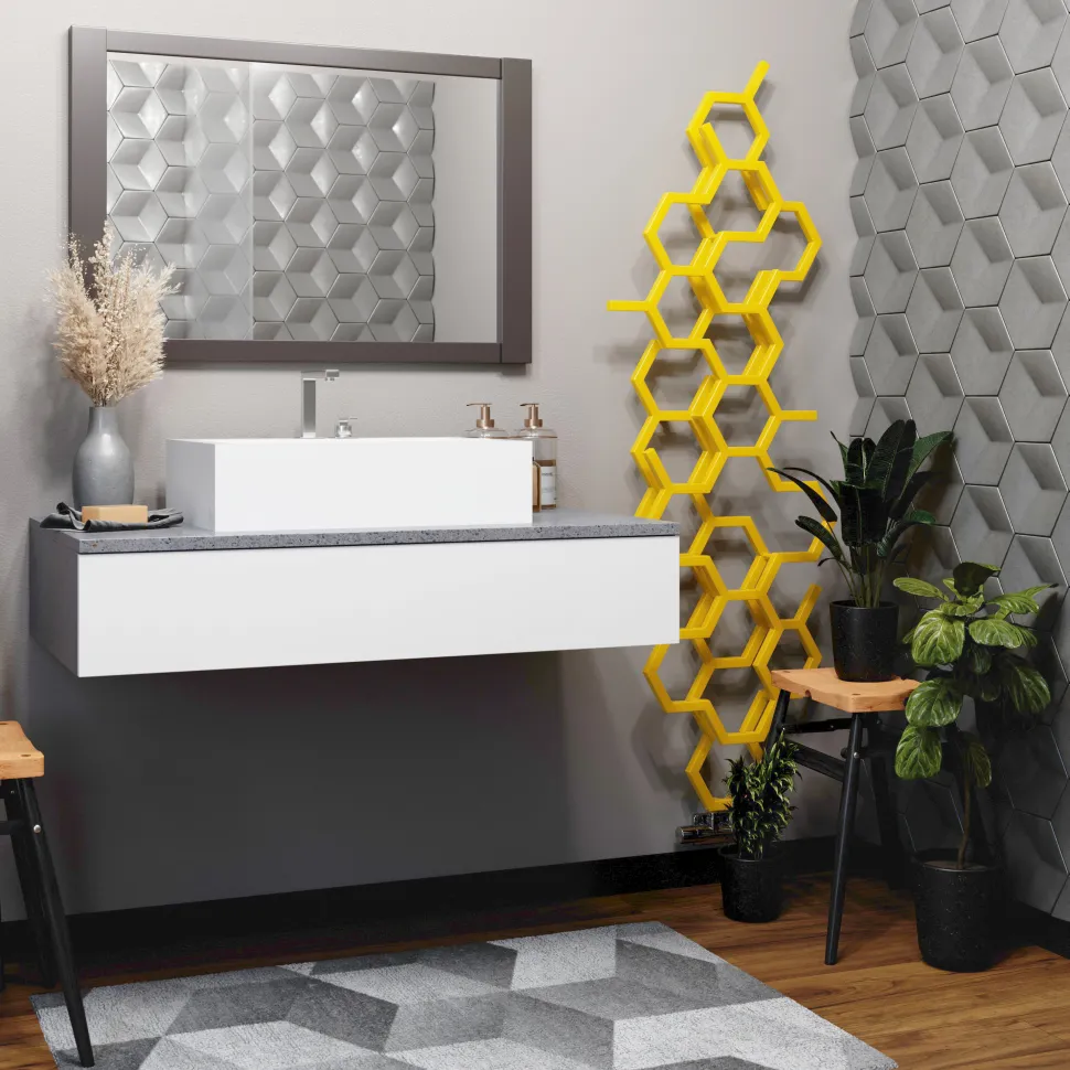 Terma Hex Steel Designer Vertical Radiator
