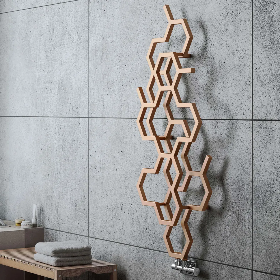Terma Hex Steel Designer Vertical Radiator