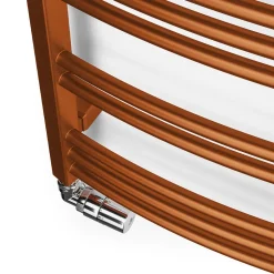 Terma Jade Curved Heated Towel Rail - True Copper - 2 Sizes