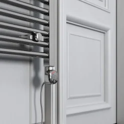 Terma Leo Chrome Electric Heated Towel Rail with Heating Element