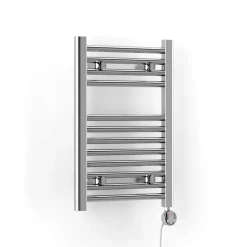 Terma Leo Chrome Electric Heated Towel Rail with Heating Element