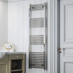 Terma Leo Chrome Electric Heated Towel Rail with Heating Element