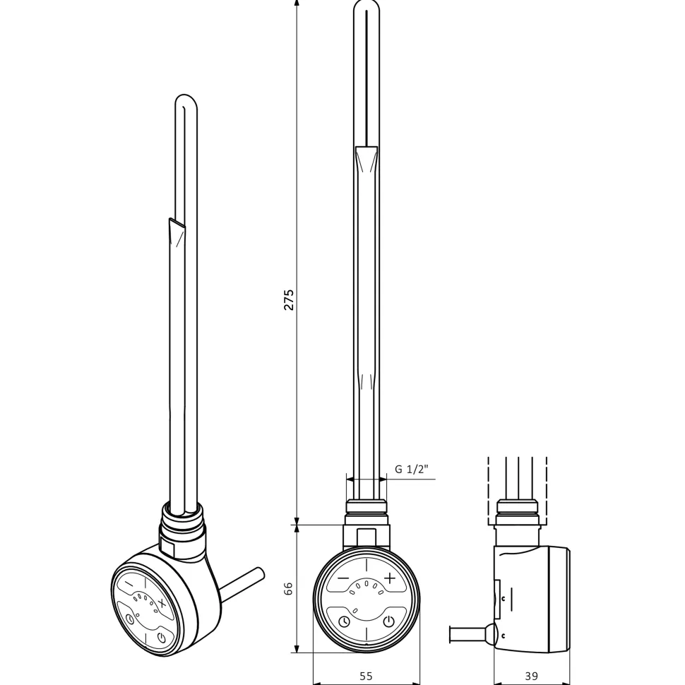 Terma MOA Black Heating Element - 8 Options