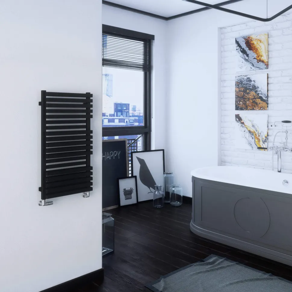 Terma Quadrus Bold Heated Towel Rail - Metallic Black