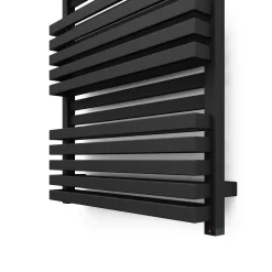 Terma Quadrus Bold One Electric Heated Towel Rail with Heating Element - Metallic Black