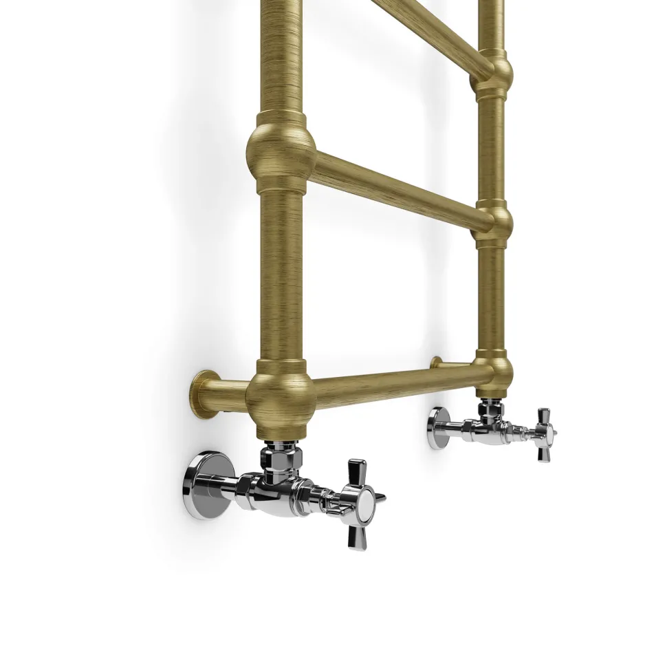 Terma Retro Designer Brushed Brass Heated Towel Rail