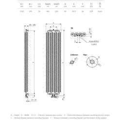 Terma Ribbon V Vertical Designer Radiator