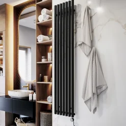 Terma Rolo Room E Single Panel Electric Radiator with MOA Blue Heating Element