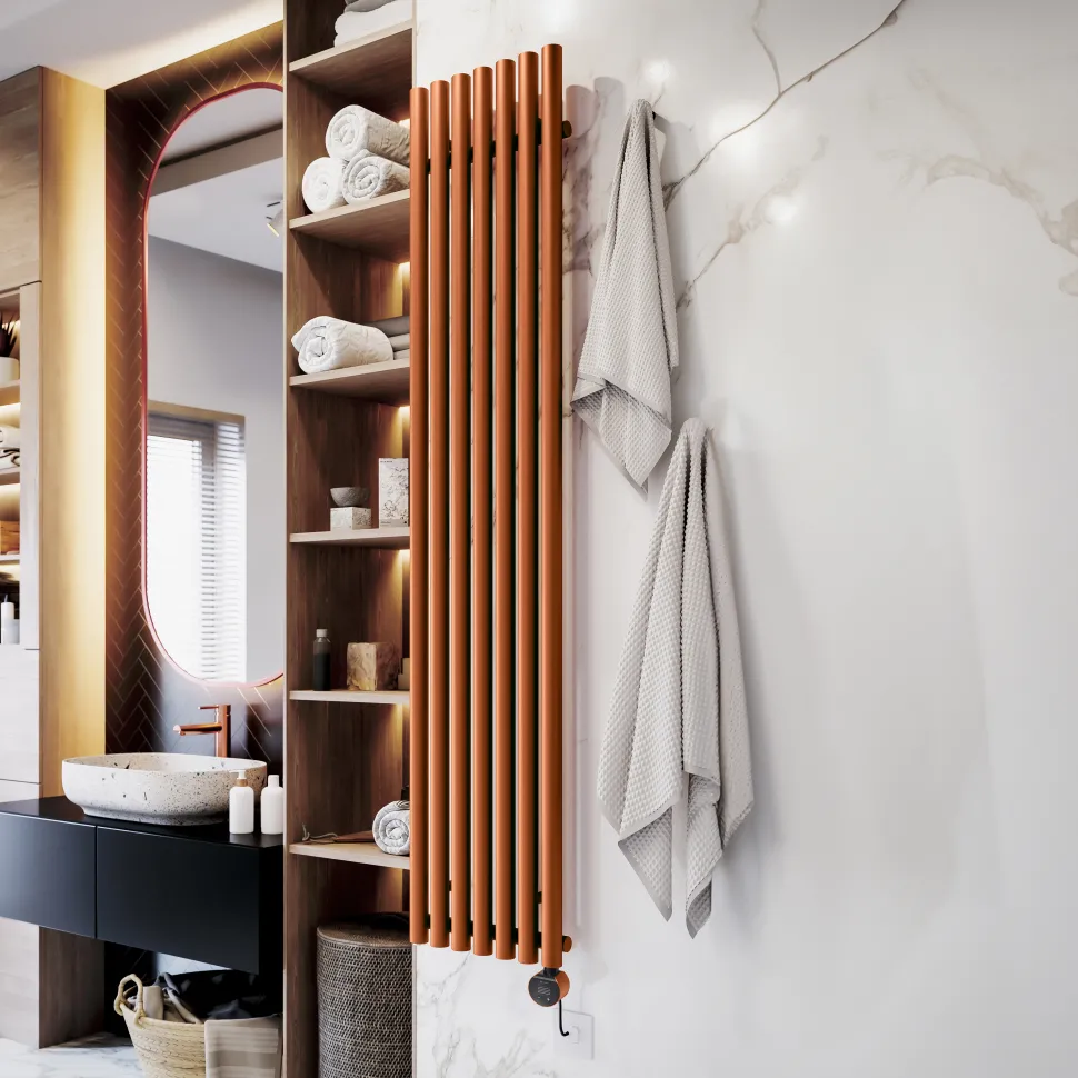 Terma Rolo Room E Single Panel 1800 x 370mm Electric Radiator with 800W Wi-Fi Controlled VEO Heating Element