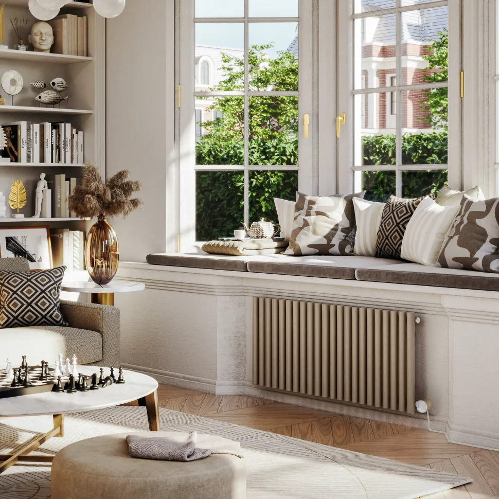 Terma Rolo Room E Single Panel 580 x 1195mm Electric Radiator with 1000W Wi-Fi Controlled VEO Heating Element