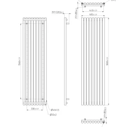Terma Rolo Room Vertical or Horizontal Designer Single Panel Radiator