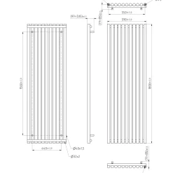 Terma Rolo Room Vertical or Horizontal Designer Single Panel Radiator