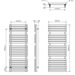 Terma Rolo Towel Electric Heated Towel Rail with Wi-Fi Controlled VEO Heating Element