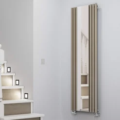 Terma Rolo Vertical Single Panel Mirror Radiator - 1800 x 590mm - 7 Colours