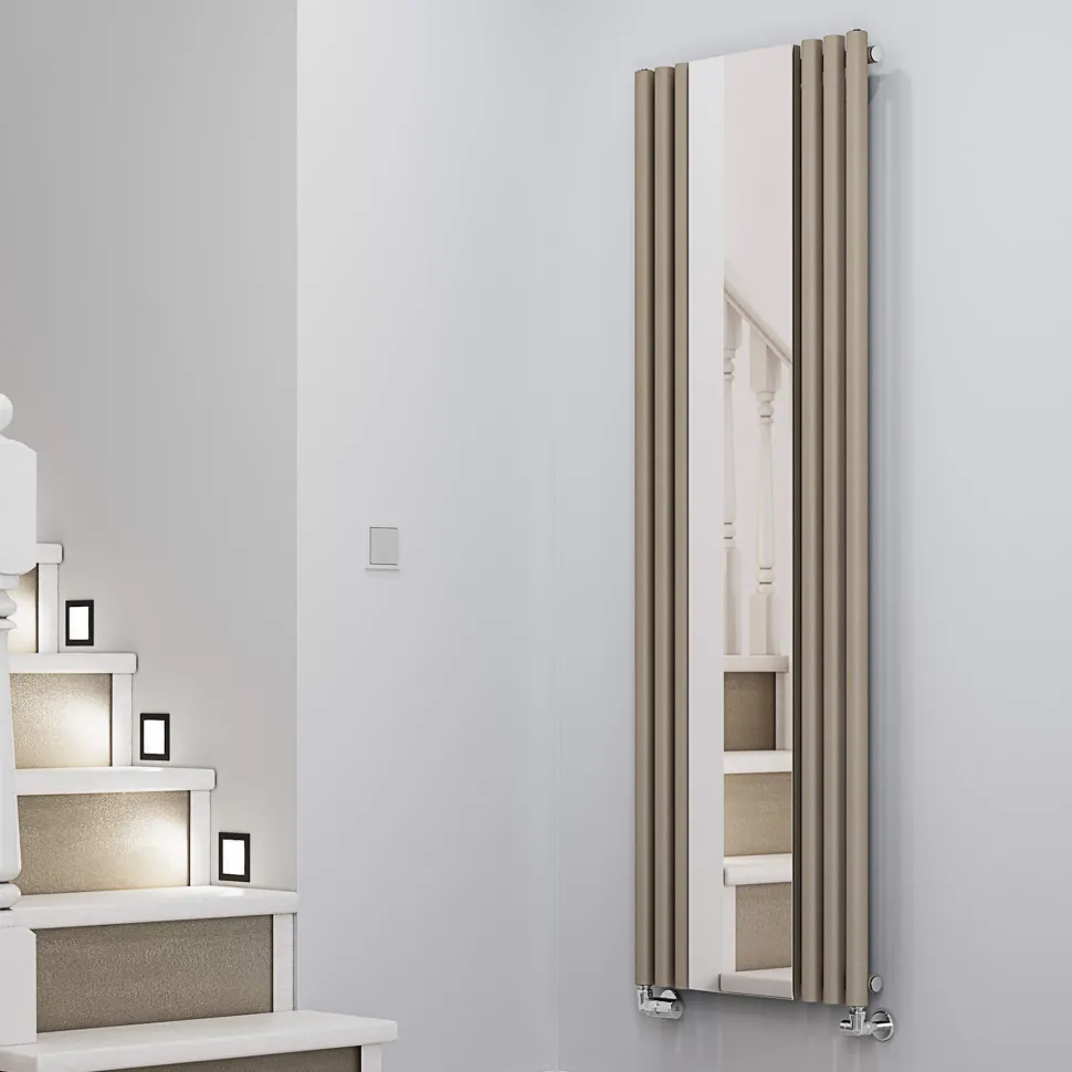 Terma Rolo Vertical Single Panel Mirror Radiator - 1800 x 590mm - 7 Colours