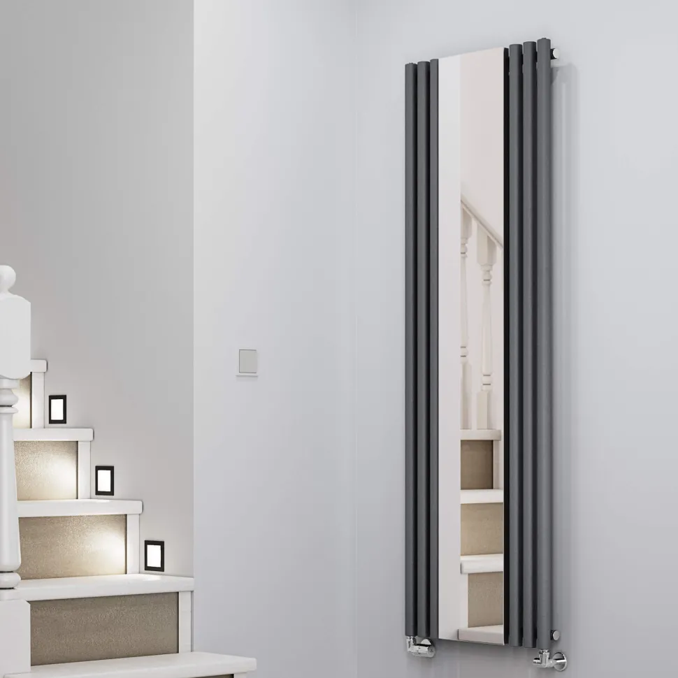 Terma Rolo Vertical Single Panel Mirror Radiator - 1800 x 590mm - 7 Colours