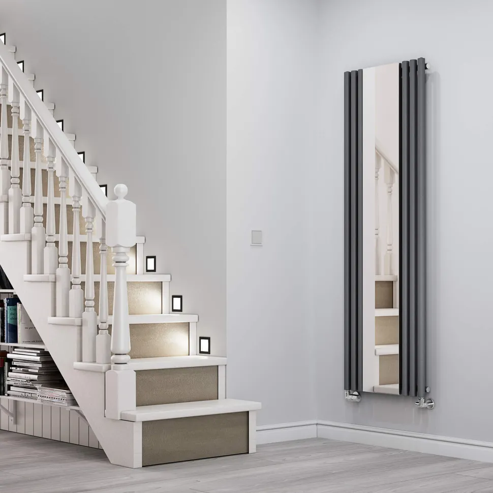 Terma Rolo Vertical Single Panel Mirror Radiator - 1800 x 590mm - 7 Colours