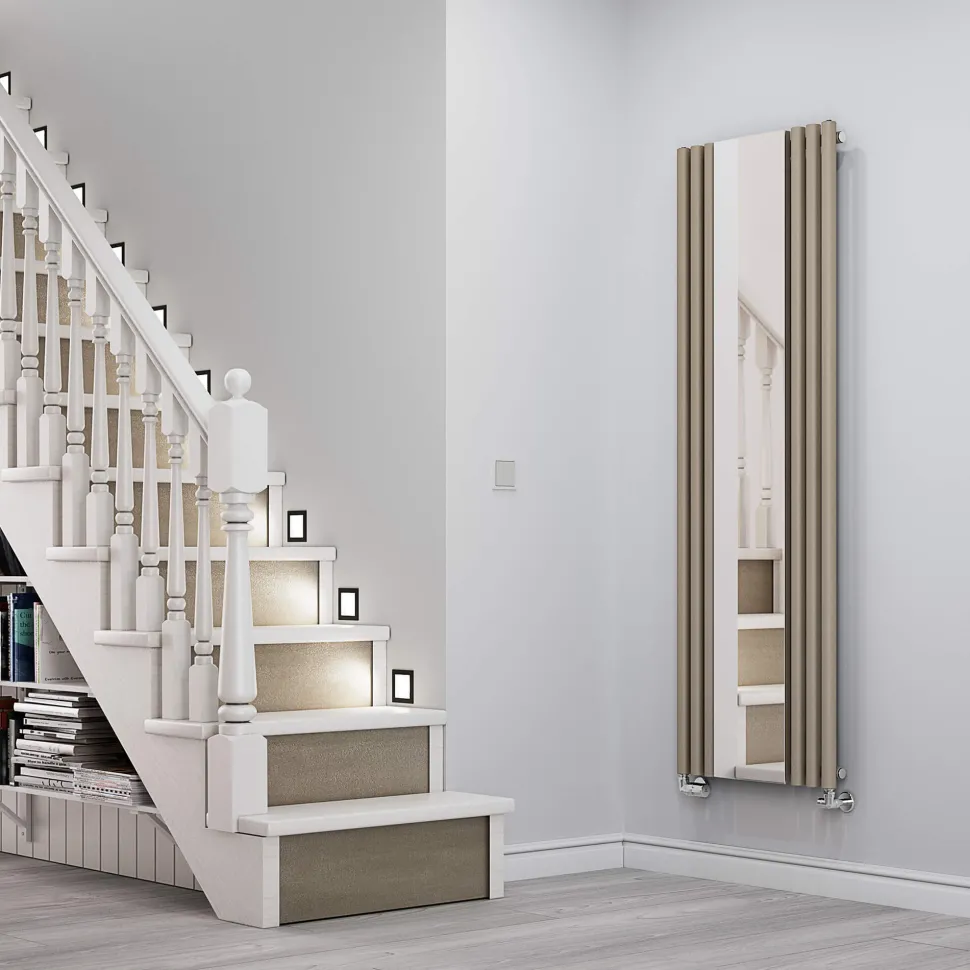 Terma Rolo Vertical Single Panel Mirror Radiator - 1800 x 590mm - 7 Colours
