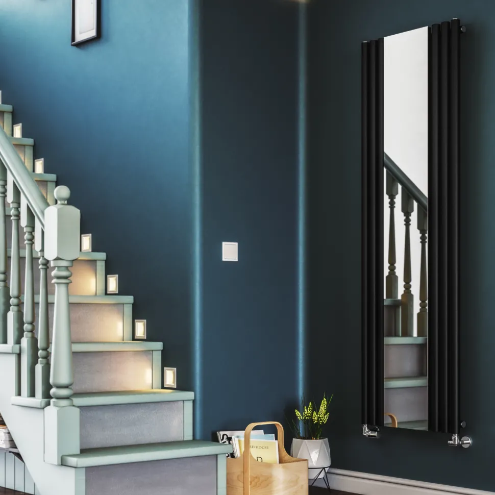 Terma Rolo Vertical Single Panel Mirror Radiator - 1800 x 590mm - 7 Colours