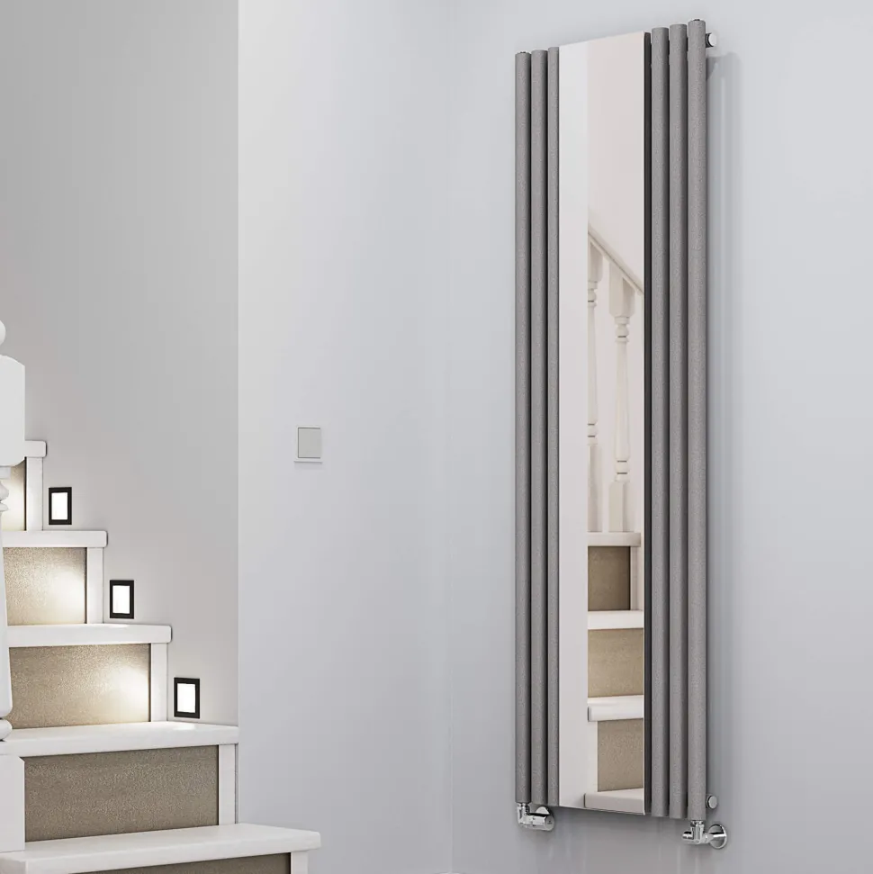 Terma Rolo Vertical Single Panel Mirror Radiator - 1800 x 590mm - 7 Colours