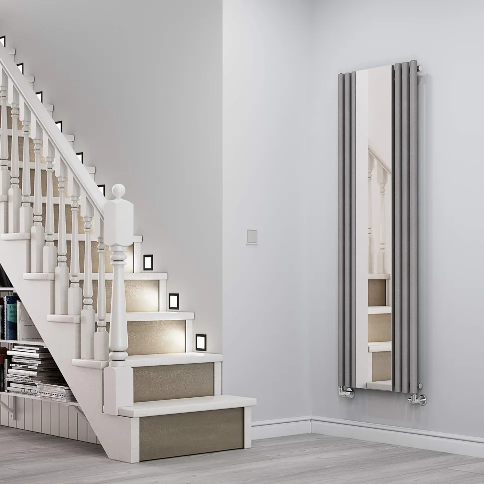 Terma Rolo Vertical Single Panel Mirror Radiator - 1800 x 590mm - 7 Colours