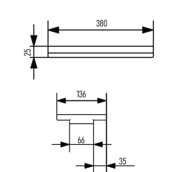 Terma Shelf For 400mm Terma Stand Heated Towel Rail