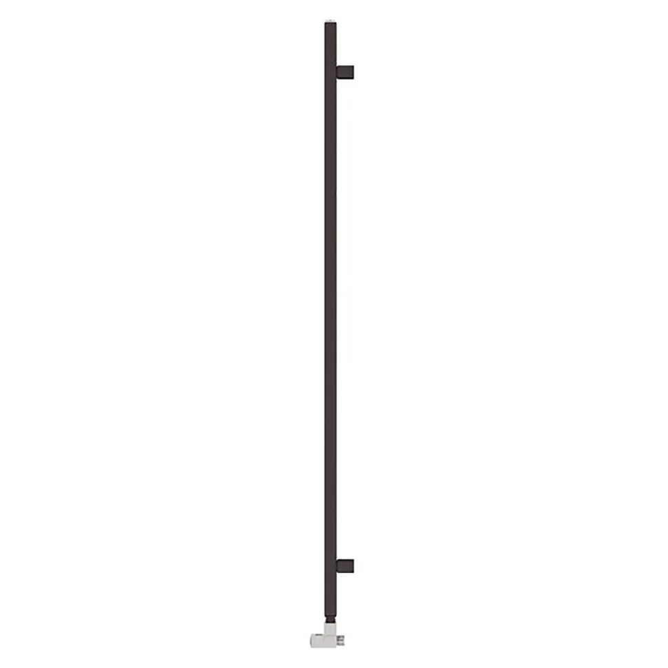 Terma Simple Flat Heban Black Ladder Heated Towel Rail