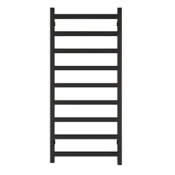 Terma Simple One Electric Heated Towel Rail with Heating Element - Heban Black
