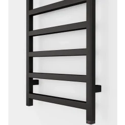 Terma Simple One Electric Heated Towel Rail with Heating Element - Heban Black