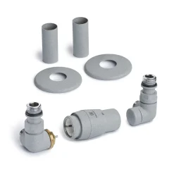 Terma Vario Vision 3 Axis Thermostatic Corner Valves with Pipe Masking - Left or Right Hand