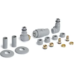 Terma Vario Vision 3 Axis Thermostatic Corner Valves with Pipe Masking - Left or Right Hand