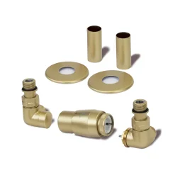 Terma Vario Vision 3 Axis Thermostatic Corner Valves with Pipe Masking - Left or Right Hand