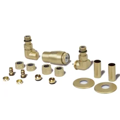 Terma Vario Vision 3 Axis Thermostatic Corner Valves with Pipe Masking - Left or Right Hand