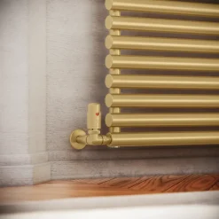 Terma Vario Vision 3 Axis Thermostatic Corner Valves with Pipe Masking - Left or Right Hand