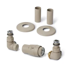 Terma Vario Vision 3 Axis Thermostatic Corner Valves with Pipe Masking - Left or Right Hand