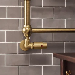 Terma Vario Vision 3 Axis Thermostatic Corner Valves with Pipe Masking - Left or Right Hand
