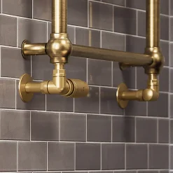 Terma Vario Vision 3 Axis Thermostatic Corner Valves with Pipe Masking - Left or Right Hand