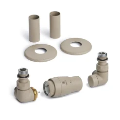 Terma Vario Vision 3 Axis Thermostatic Corner Valves with Pipe Masking - Left or Right Hand