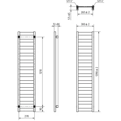 Terma Vivo Heated Towel Rail - 2 Sizes