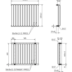Terma Warp Room Double Panel Horizontal Radiator