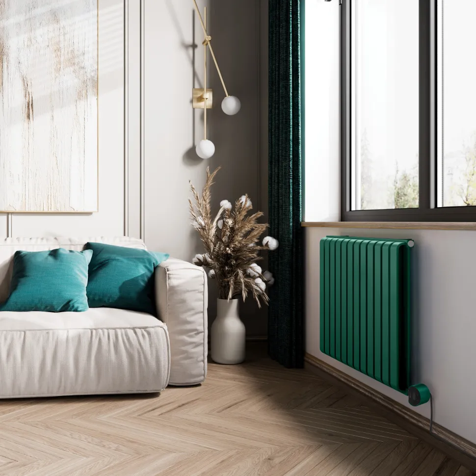 Terma Warp Room Double Panel 630 x 785mm Electric Radiator with 800W Wi-Fi Controlled VEO Heating Element