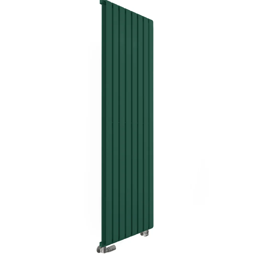 Terma Warp Room Matt Green Double Panel Vertical Radiator