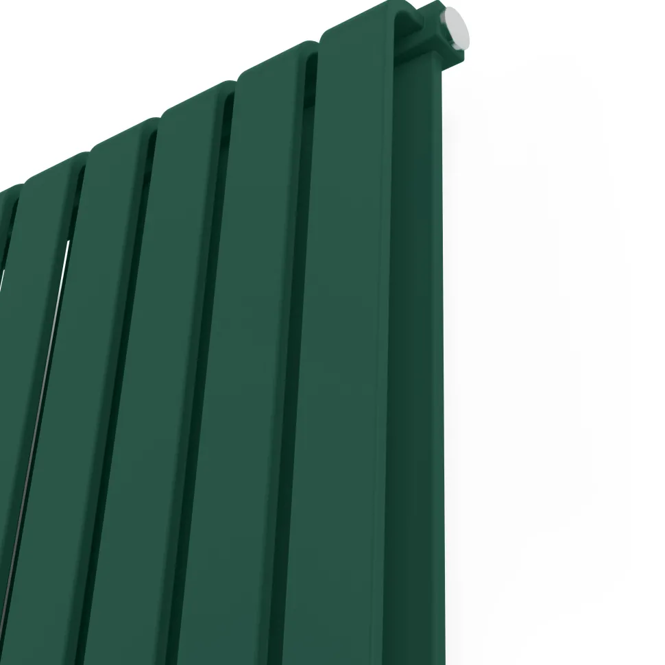 Terma Warp Room Matt Green Double Panel Vertical Radiator