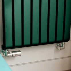 Terma Warp Room Matt Green Double Panel Vertical Radiator