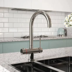 The Tap Factory Cromo Filtered Cold & Instant Boiling Water Tap with WRAS-Approved Boiler & Filter - Chrome