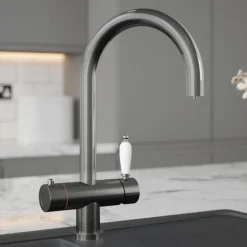 The Tap Factory Shaker Boiling Water Kitchen Mixer with Filtered Cold Drinking Water & Coloured Spout