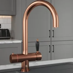 The Tap Factory Shaker Boiling Water Kitchen Mixer with Filtered Cold Drinking Water & Coloured Spout